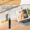 Electric Milk Frother, Usb Rechargeable Handheld Milk Frothers, Three Adjustable Speeds For Foam Coffees Cream Latte Cappuccino Juice