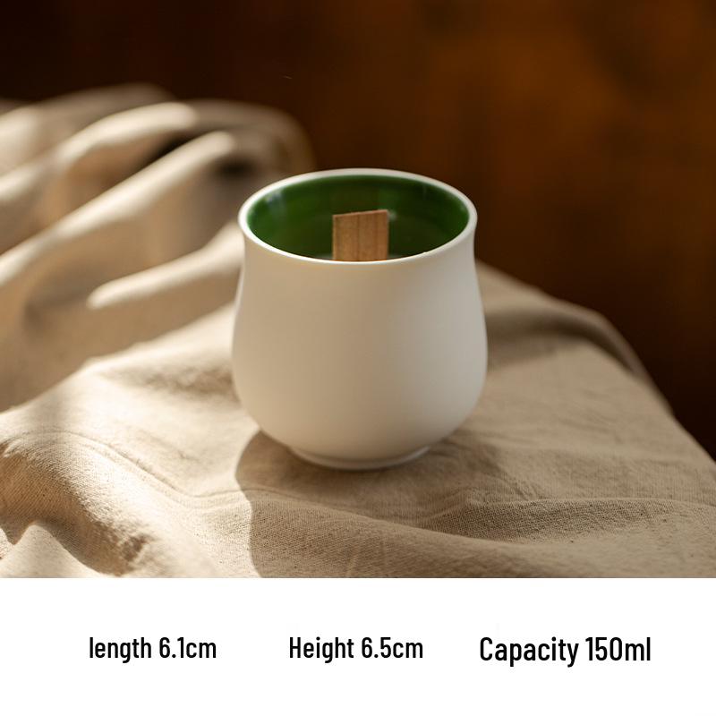 High-Grade Colored Ceramic Candle Cup - Simplistic DIY Aroma Soy Wax Container