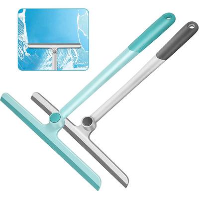 360 Degree Rotatable Shower  Glass Wiper Cleaner With Silicone Holder Bathroom Mirror Cleaning