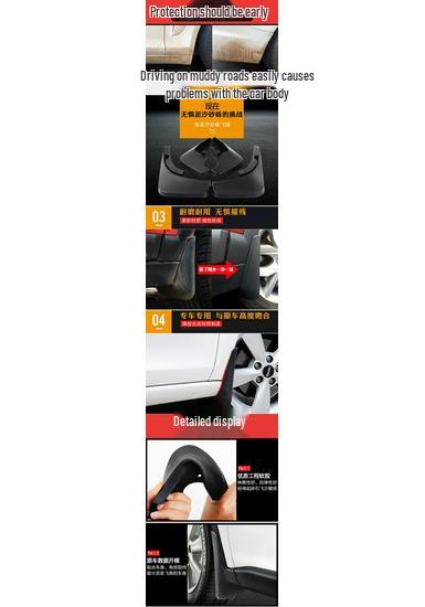 Changan CX20 2011-2014 Mudguards: Original, Modified Front & Rear Mud Flaps 11-13 Changan CX20 Thickened Anti-Freeze
