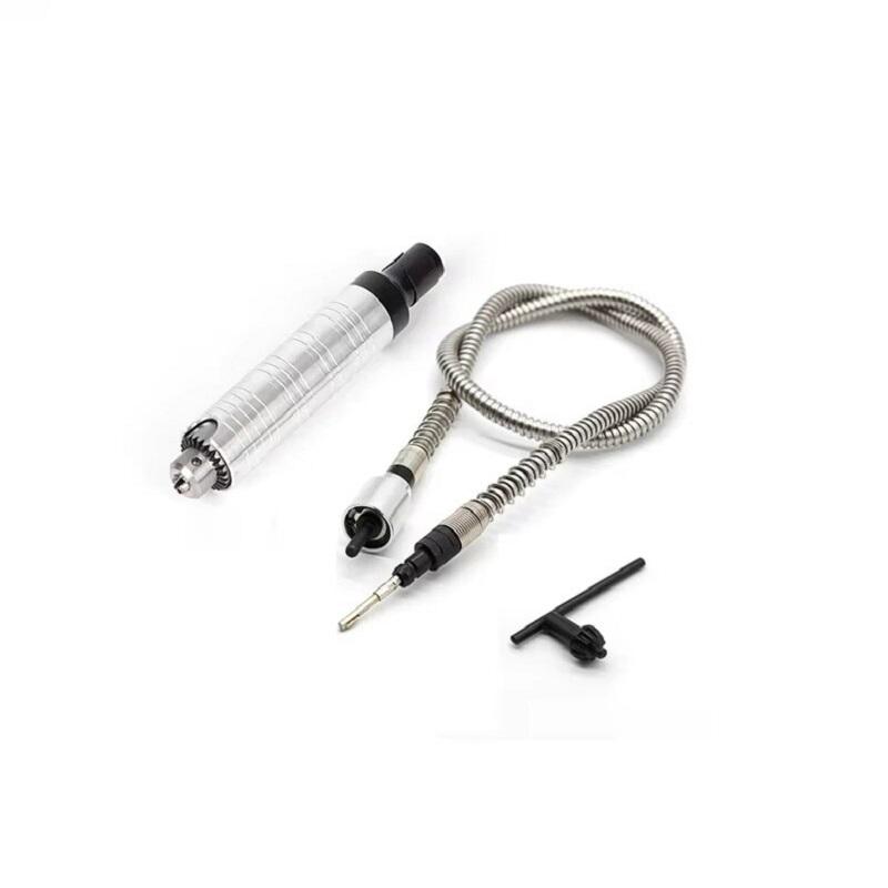 4mm/6mm Multifunctional Jewelry Carving Mini Grinder Engraver Tool with Flexible Shaft Tube Extension Steel Hand Piece Chuck