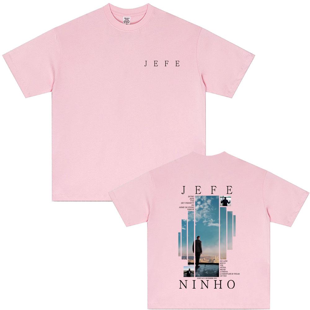 Rapper Ninho Jefe Graphic Tshirt Male Fashion Oversized Streetwear Unisex Women Hip Hop Pop Music T Shirts Male Casual Cotton Tops