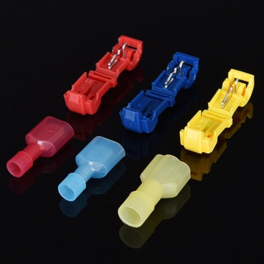 120pcs Insulated T-Tap Connector Peel-Free Quick Crimp Terminal  Electrical Wiring