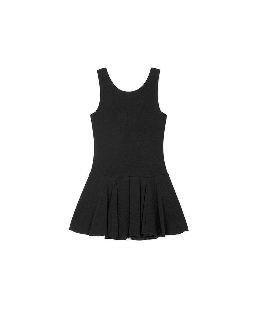 Three To Eighty Ruched Snap Sleeveless Dress Black