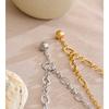 Yhpup High Quality Stainless Steel Chain Round Ball Pendant Necklace Gold & Platinum PVD Plated Waterproof Distinctive Jewelry