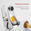 Modern Minimalist Double-Hole Copper Faucet for Bathroom Basin
