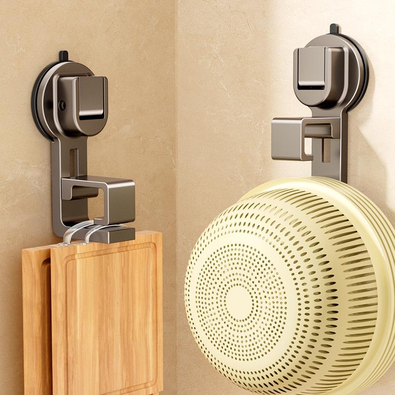 Wall-Mounted Bathroom Storage: No-Drill Washbasin Hooks & Hanging Board