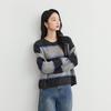 Elva' Island Women's Striped Drop-Shoulder Wool Sweater