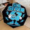 1 STuks Zes Zeven Automatische Open/Sluit Paraplu met Winddicht, Stevig Scherm met 8 Baleinen, Duurzame Baleinen, Modieus Ontwerp,1236A