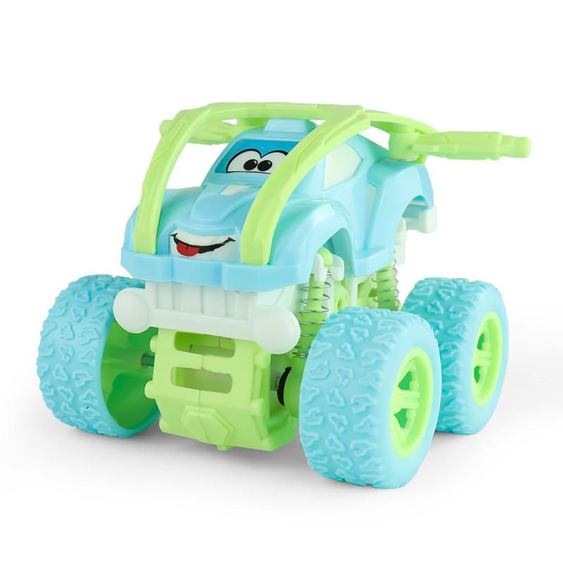 Graffiti Inertia Offroad Car For Kids Plastic Toy Vehicle With Large Wheels And Stunt Features