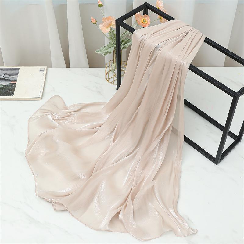 Spring Autumn Scarf Women Solid Designer Scarfs Pashmina Hijab Scarves Shawls Wraps Foulard Headband Headscarf Neckerchief Hijab