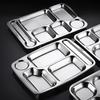 304 Stainless Steel 6-Compartment Meal Tray