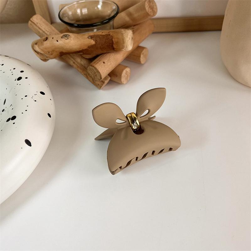 1Pcs Korean Coffee Beige Large Hair Claw Acrylic Hairpin Geometry Barrette Crab Hair Clips Headwear Womens Girl Hair Accessories