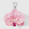Simulation Butterfly Orchid Orchid Lily Keychain Rhinestone Pearl Flower Bag Pendant Simulation Flower Keychain