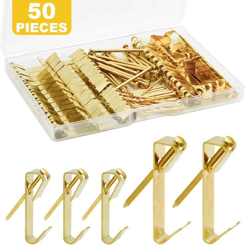 

50PCS (30 фунтов 50 фунтов) металлическая рамка для фотографий набор крючков для ногтей комбинация