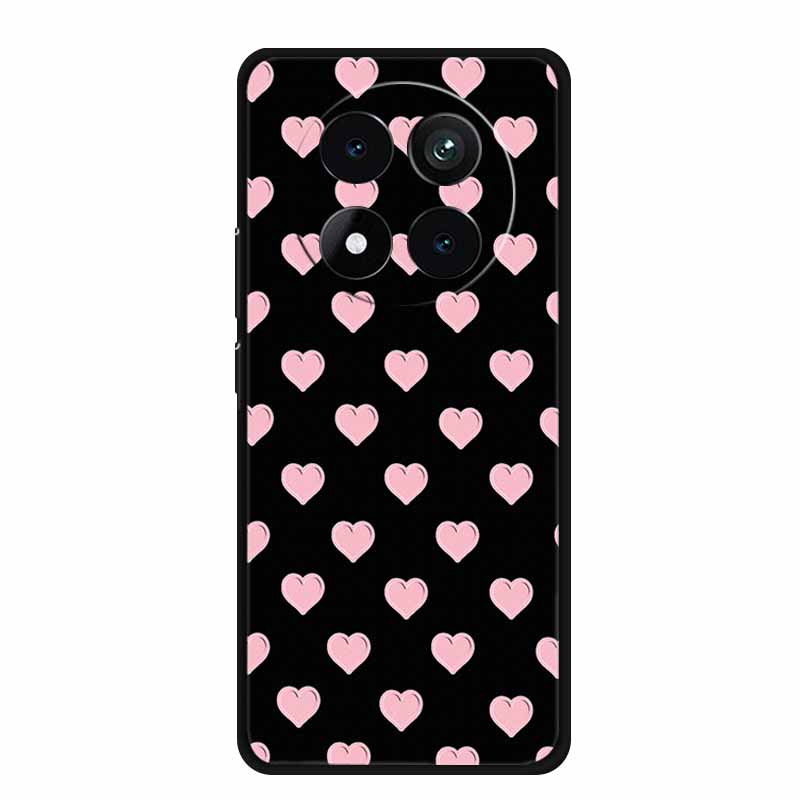 3D Emboss Case For Xiaomi Redmi Note 15 Phone Case Flowers Black Silicone Soft Back Cover Coque For Redmi Note 15 Pro Plus Case