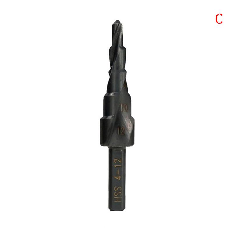 3Pcs/Set 4-32Mm Hss Cobalt Step Stepped Drill Bit Set Nitrogen Spiral Hole