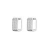 Luxury Multi Zircon Square Stainless Steel Earring Gold Color Anti Fading Earrings for Women Wedding Jewelry Accessories Gifts
