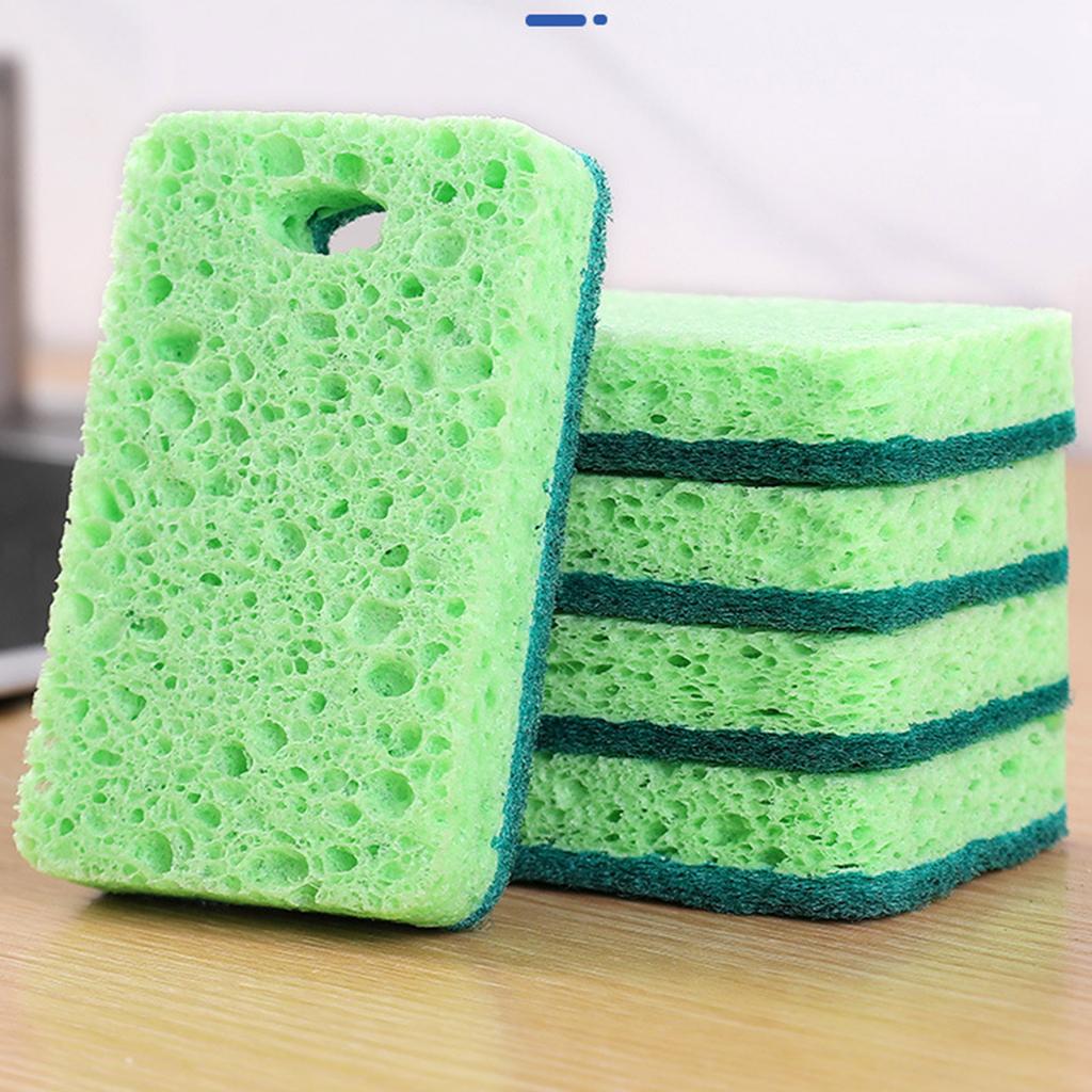 Pack Of 5/10 Kitchen Dish Sponge Stain Remover For Kitchen Cleaning Double Sided High Absorbency And Easy To Use