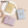 Women's Compact Multi-Card Wallet: Exquisite Short Section Buckle Coin Purse and Mini Card Holder