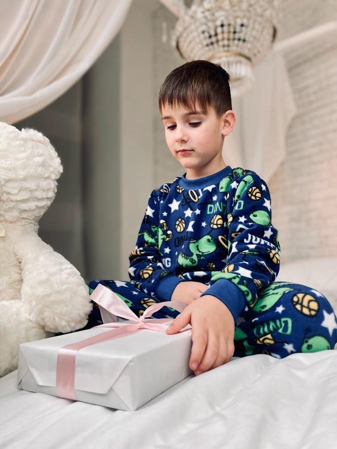 Kids’ Winter Pajamas (Boys) – Colorful Print & Cozy Fleece Fabric, Winter, 6076-028-4 HC