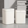 Smart 14L Induction Trash Can - Long-Lasting Battery, Rectangular Flip-Top Design for Home.