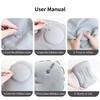 Ultralight Inflatable Pillow Flocking Neck Ergonomic PVC for Office Nap Outdoor Camping Travel Backpacking