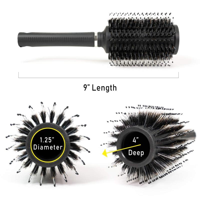 Spazzola Rotonda per Capelli con Scomparto Nascosto Segreto Contenitore Sicuro per Contanti Gioielli Oggetti di Valore, per Viaggio o Uso Domestico