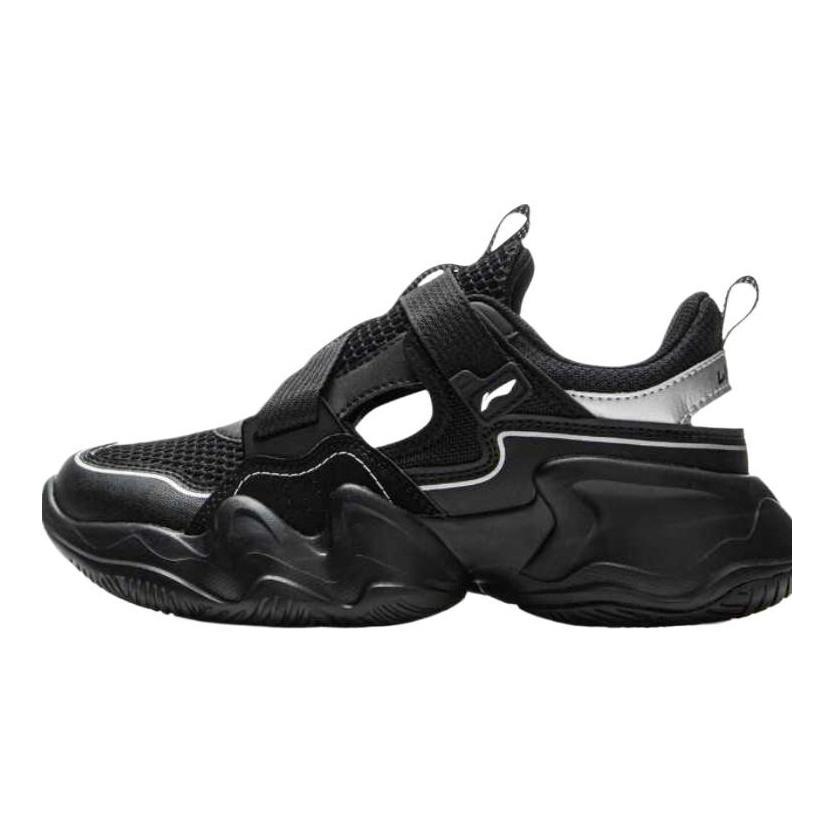 Li Ning Çocuk Spor Yaşam Tarzı Serisi Suni Deri Bol Çok Yönlü Kişilik Günlük Ayakkabı Erkek Günlük Ayakkabı Siyah YKCV078-5