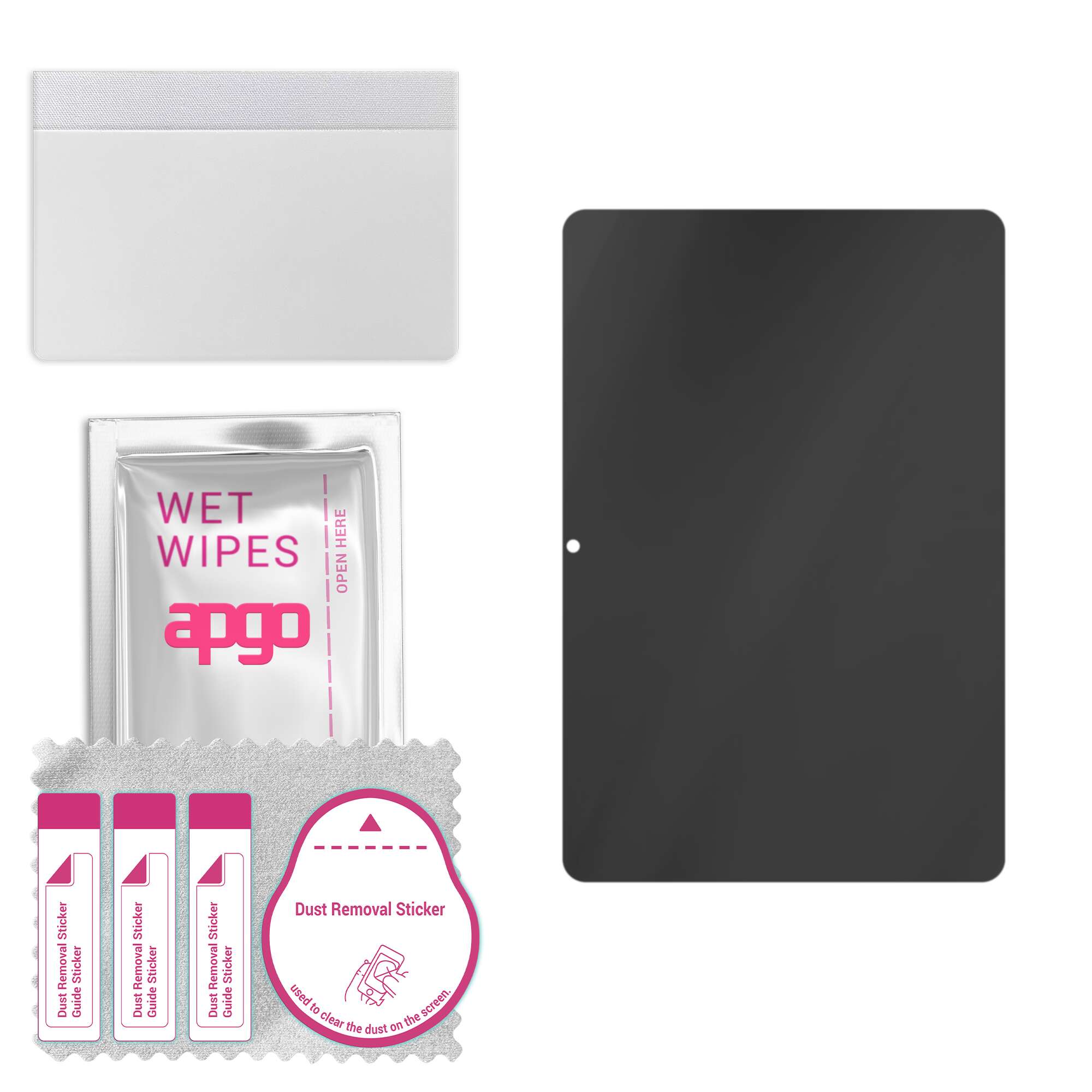 

apgo Privacy Matte Hybrid protective glass compatible with Honor Pad 6, flexible nano glass, great replacement for tempered glass, scratch-resistant,