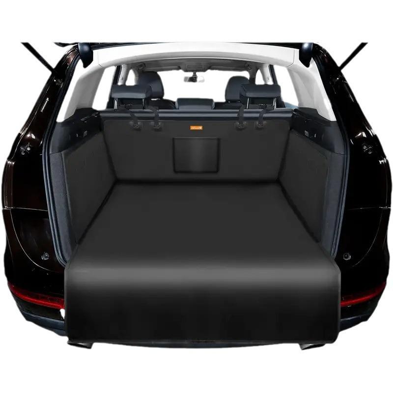 Waterproof Car Trunk Pet Mat - Thickened Oxford Cloth Dog Seat Cushion, Wear-Resistant Rear Tailgate Mat.