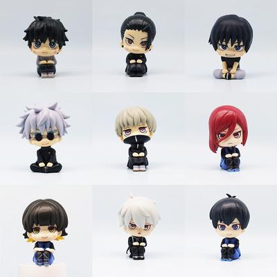 Figuras Jujutsu Kaisen Versão Q Fofas Yuji Itadori Gojo Satoru Figuras de Ação em PVC Modelo de Figura de Anime Brinquedos Coleção Boneca Presente