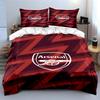 Red Zigzag with Arsenal. Bedding Sets Duvet Cover Sets Duvet Covers Pillowcases(1 * Duvet Cover 2 * Pillowcases Without Duvet Insert)