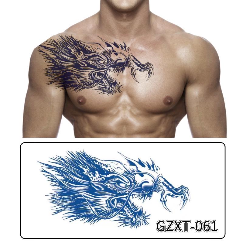 Waterproof Herbal Semi-Permanent Flower & Wings Sleeve Tattoo Sticker