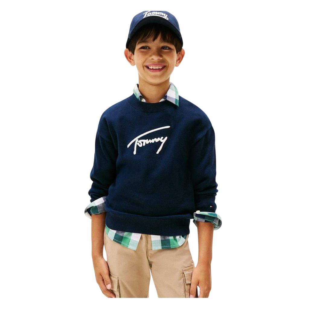 Tommy Hilfiger Childrens/Kids Graphic Knitted Sweatshirt