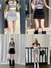 2024 Women's High Waist Petite Sport Skirt with Anti-Exposure