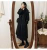 Women's Plus Size Korean Style Woolen Overcoat - Mid-Length, Slimming, Thickened for Autumn/Winter 2025.
