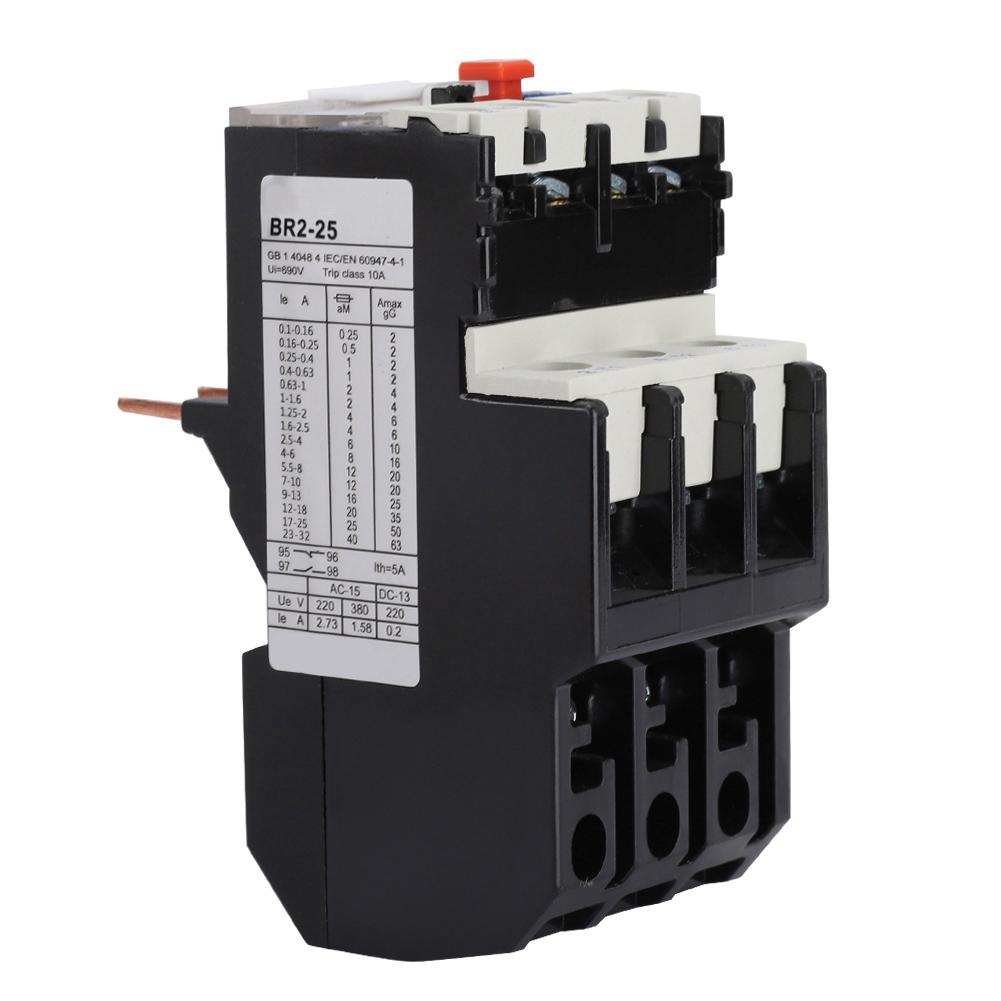 BR2 25 Electric Adjustable Motor Protection Thermal Overload Relay