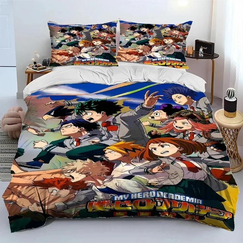 Anime My Hero Academia Izu Deku Bedding Collection Boys Girls Twin Queen Size Duvet Cover Pillowcase Bed Kids Adult