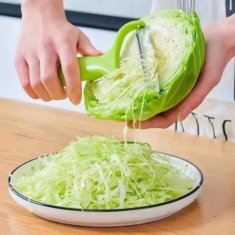 Stainless Steel Fruit Peeler Peeler Knife Cutter New Green Cabbage Peeler Handy Cabbage Graters Shredder Home Kitchen Tools