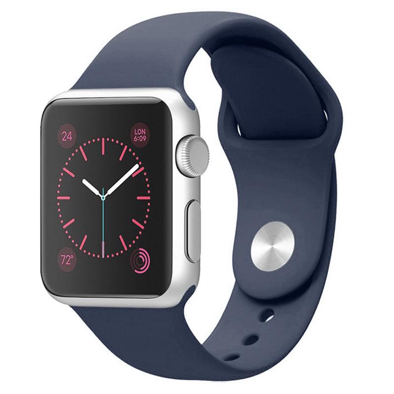 Apple Silicone Strap for Apple Watch Series 1-9/SE, Classic Sports Band