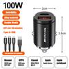 Car Charger USB Type-C Fast Charging Adapter Auto Accessories For Mercedes Benz AMG A B C E G CLA W211 W203 W204 W210 W124 C260