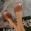 Summer New Cross Flat Sandals Simple and Versatile Outer Wear Women's Slippers Large Size