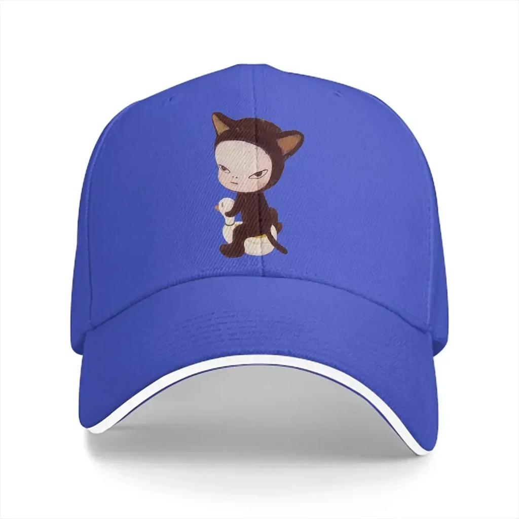 Summer Cap Sun Visor Cute Cat Hip Hop Caps Yoshitomo Nara Japanese Artist Peaked Hats