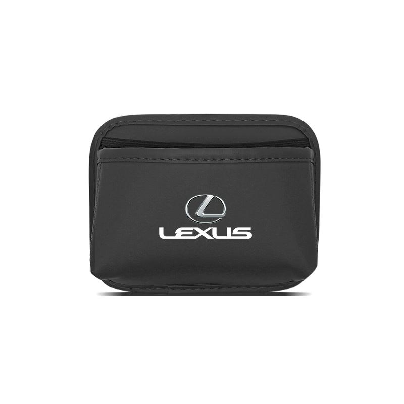 AIN1 Car Organizer Pocket Bag Cards Phone Key Paste Bag Interior Keychain For Lexus F-SPORT ES RX NX LS UX LM LX GX LC RZ IS CT GS RC
