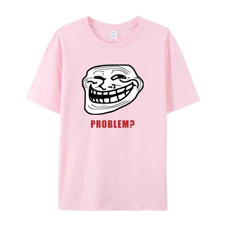 Men and Women Summer TROLLFACE MEME RAGE Funny TROLL JOKE INTERNET Shortsleeved Tshirt Men and Women Cotton
