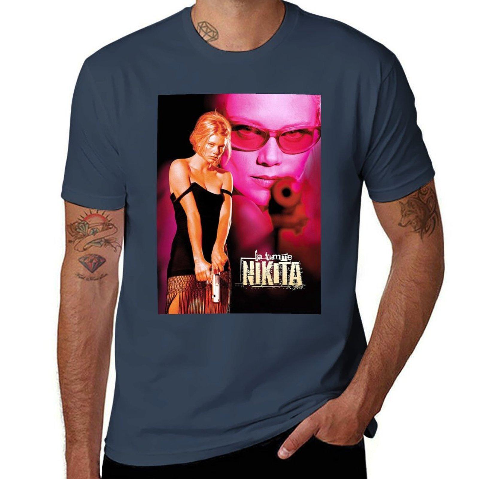 La Femme Nikita Tshirt Work Utility Casual Tee Shirt S