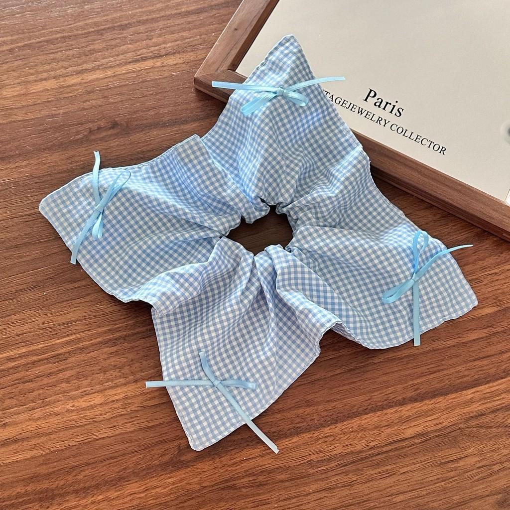 

Premium Lace Hair Ring Female Korean High-elastic Durable Ponytail Square Scarf Scrunchie Hair Accessories