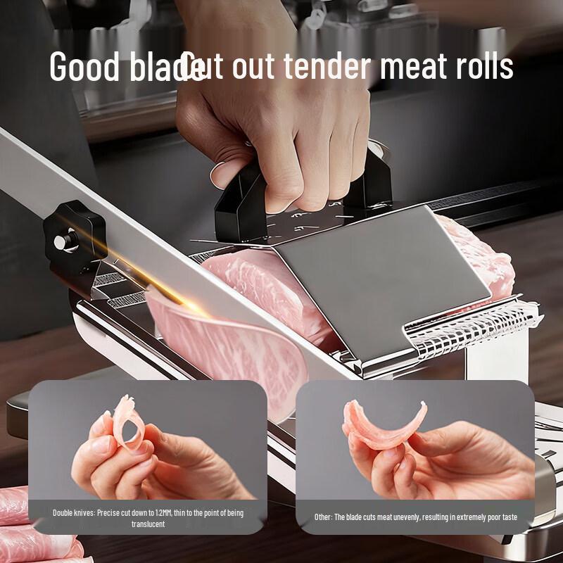 Suncha Affettatrice Manuale per Carne Surgelata in Acciaio Inossidabile