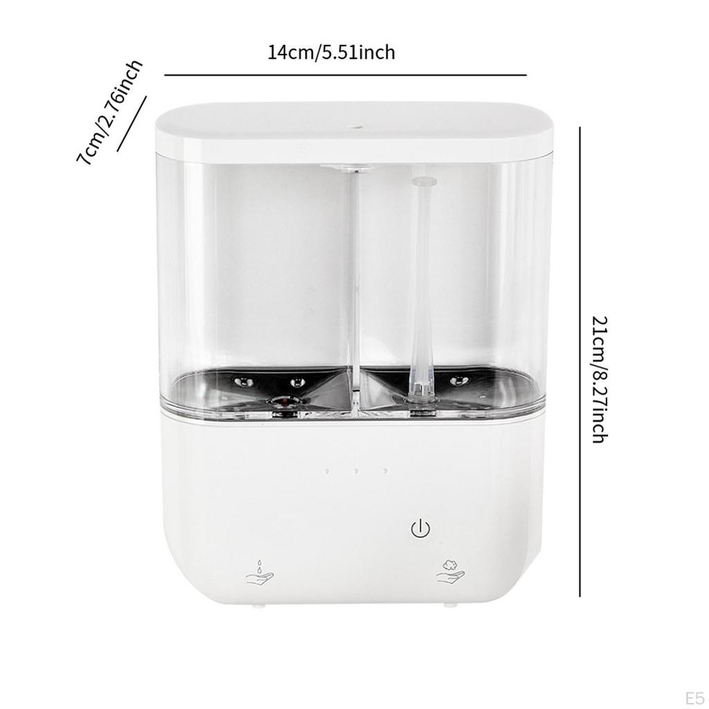 Automatic Soap Dispenser Touchless Hand Rechargeable Sturdy Wall Mounted 2 Chamber
